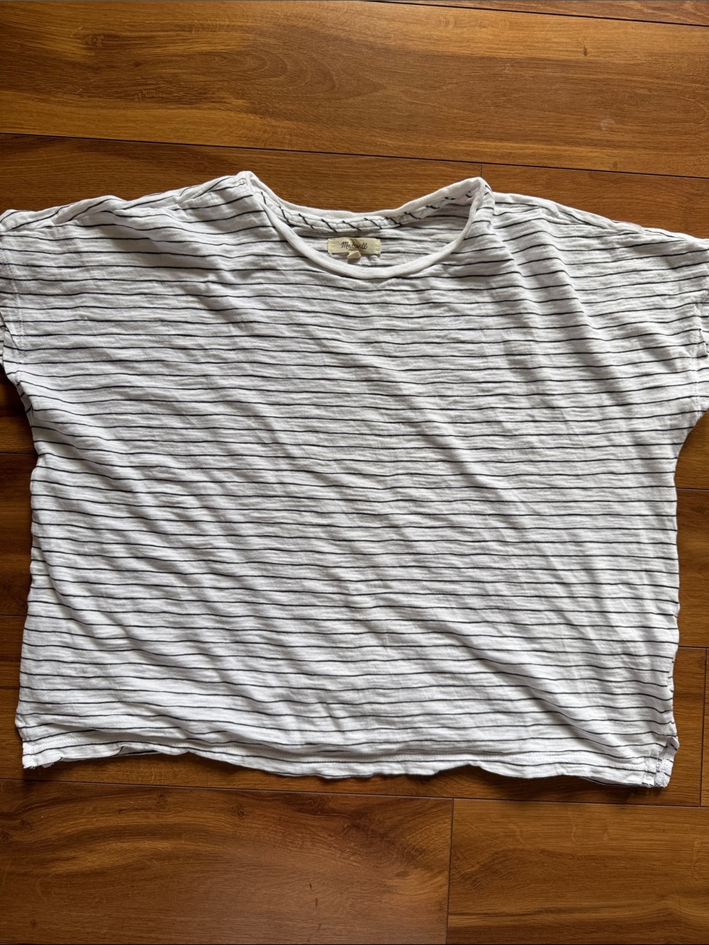 Madewell Stripe Boxy TShirt L